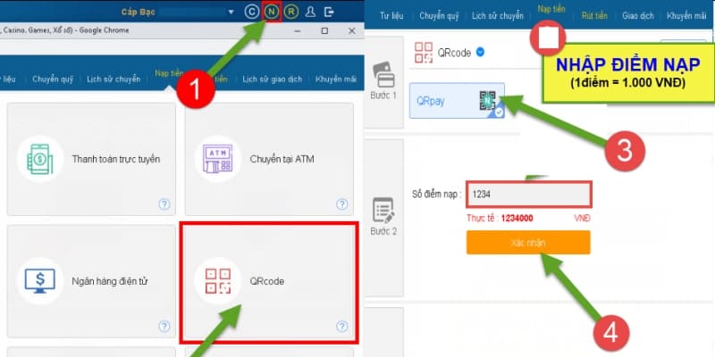 Nạp tiền thông qua ví điện tử tại Ku11 rất tiện lợi